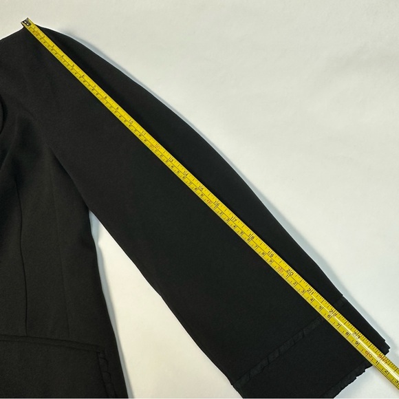Escada New Black Dressy Wool Blend Blazer Womens 42 Large - Picture 9 of 13